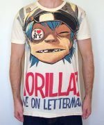 Tshirt Gorillaz Live on Letterman