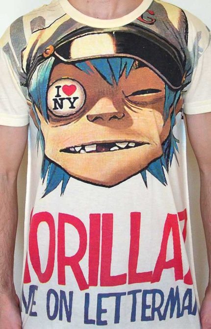 Tshirt Gorillaz Live on Letterman